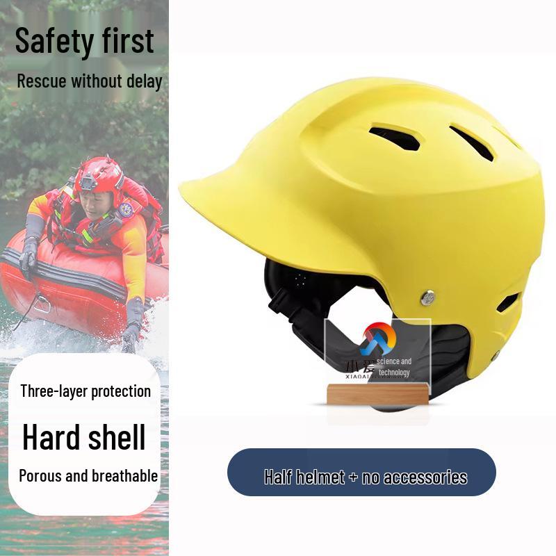 Marine Safety Helmet: Breathable, Impact-Resistant Full Face Protection for Water Sports and Flood Area Rescue.