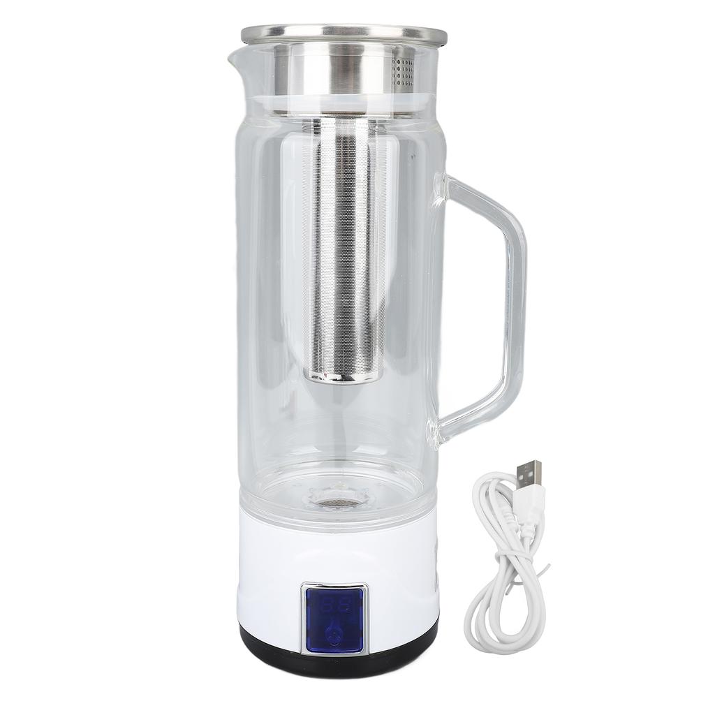 Wasserstoff-Wasserkrug, wasserstoffreicher Wassergenerator mit Tee-Ei, 1000 ml Fassungsvermögen
