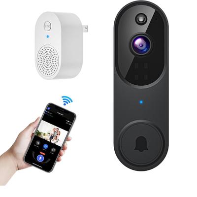 Wireless Wi-Fi Video Doorbell Camera with Two Way Audio, AI Motion Detection, Night Vision and Cloud Storage, 2.4G Wi-Fi Only