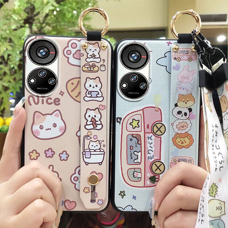 Anti-dust Anti-knock Phone Case For ZTE Blade V40S/Axon40 SE Waterproof Lanyard Protective Cute Back Cover Shockproof