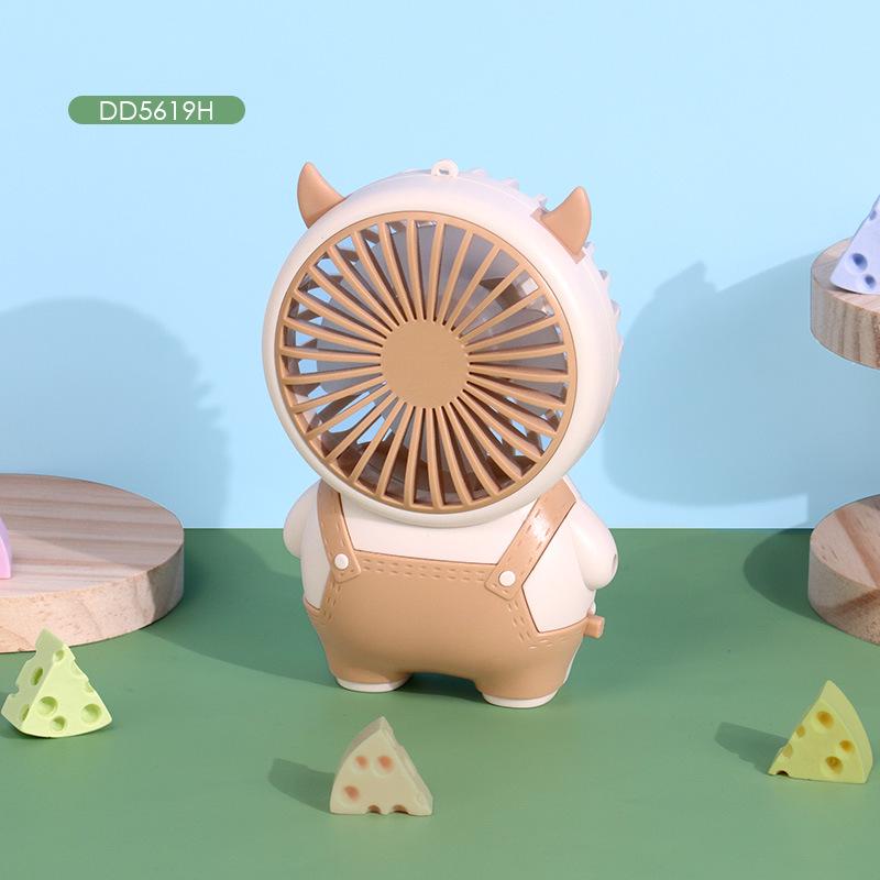 Portable Rechargeable Cartoon Handheld Fan for Students and Children