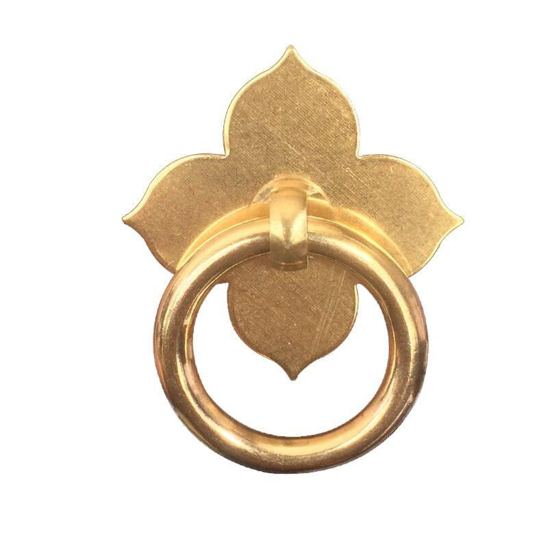 Антикварные ручки для ящиков, кухонные ручки и ручки-кнопки, форма листа из латуни, шкаф с крепежными винтами, старинная мебель Black