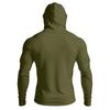 Men’s Long Sleeve Hooded Shirt with Face Cover Lightweight Breathable Athletic Pullover for Outdoor Sports Activities