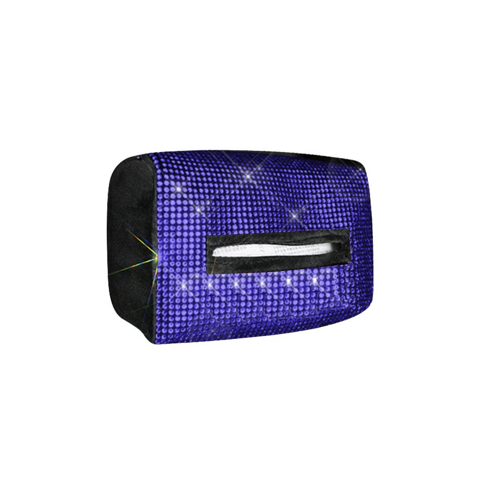 Diamond Car Tissue Box Universal Auto Interior Paper Towel Storage Bag Tissue Holder Auto Seat Back Headrest Hanging Paper Bag