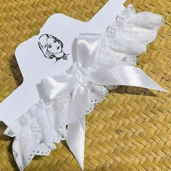 Sexy Lace Thigh Elastic Bands: Adult Bondage Bow Leg Ring Socks in Red, White, Black