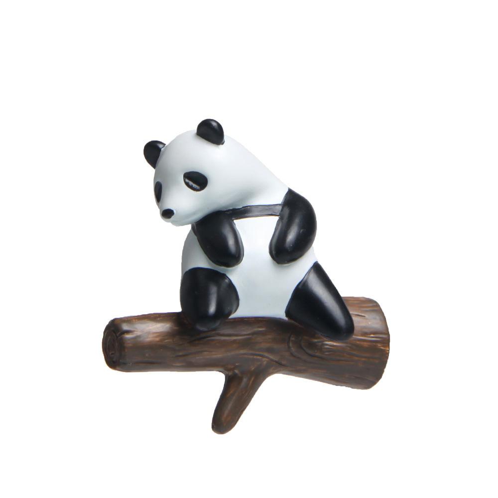 Panda Lying On The Tree Branch Creative Magnetic Buckle Refrigerator Magnet Suction Magnetic Sticker Home Decoration Po Wall