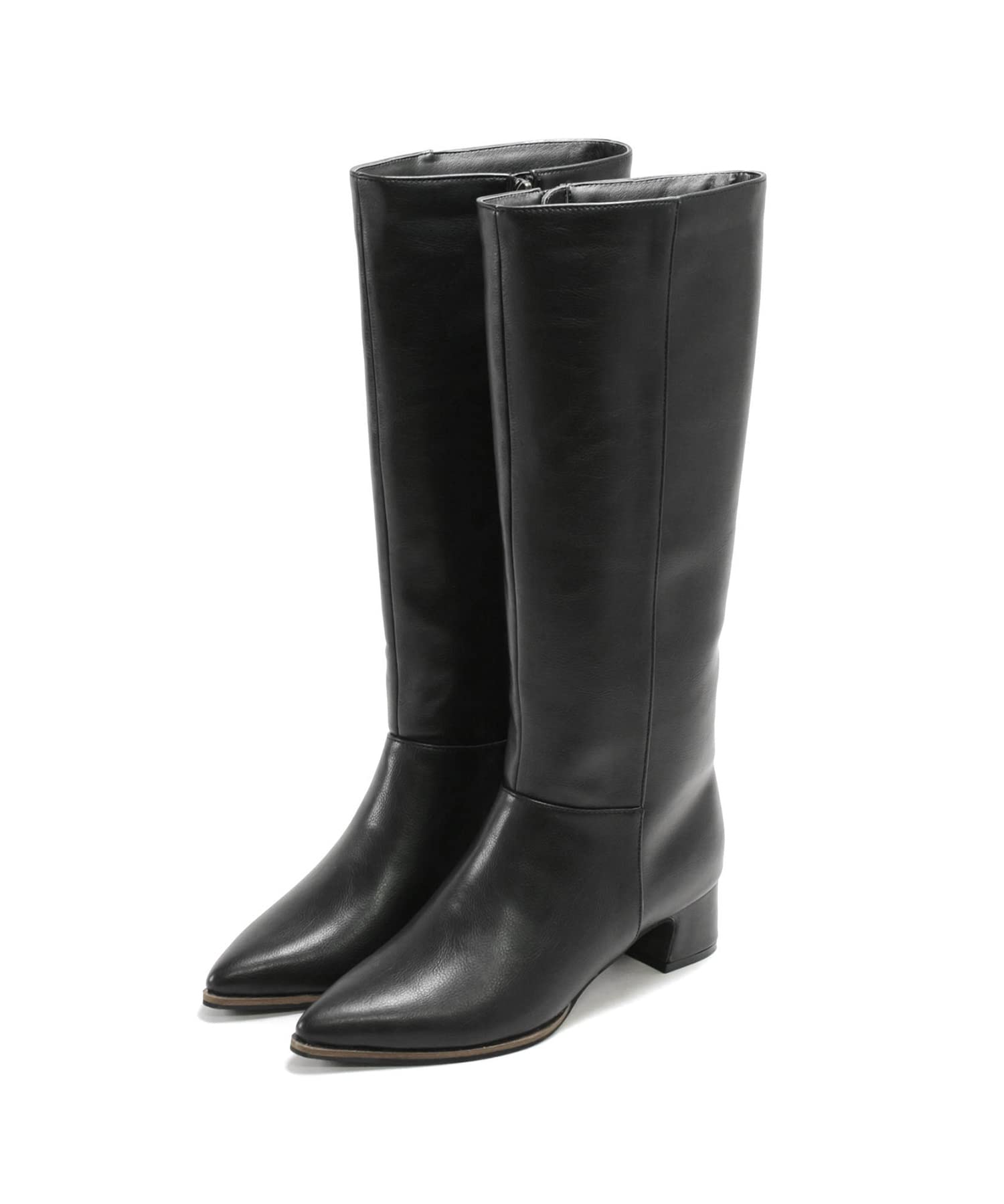 

Pointed Toe Straight Long Boots for Size [Sest] Women, M, Black, dsb7101-BLK-M чорний