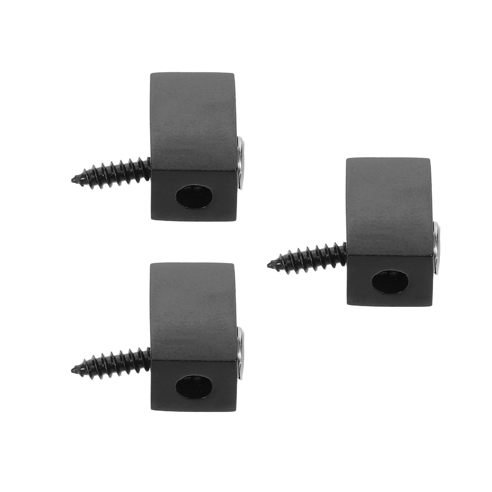 

3Pcs Headless Guitar Locking Nut Split Design Metal Electric Bass String Lock Stable Intonation Tonal Stage other