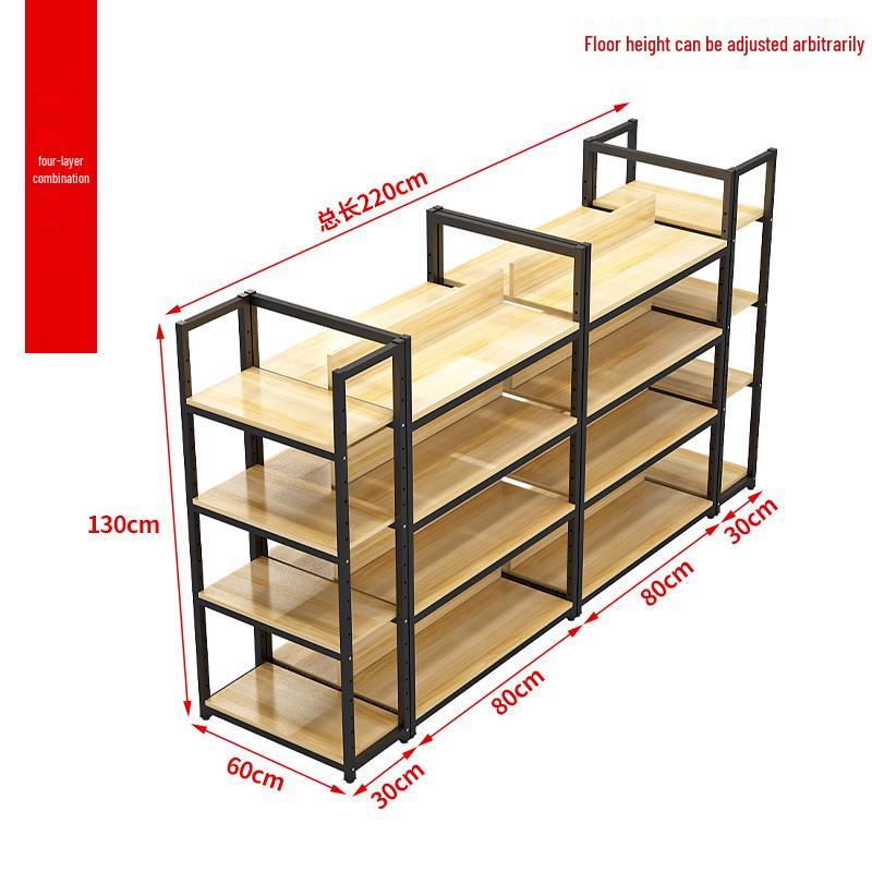 Multi-Layer Display Rack for Convenience Stores and Stationery Shops