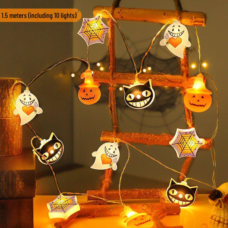 Хэллоуинский декор для детского сада: Тыквенный фонарь и реквизит для переодевания для улучшения интерьерной сцены