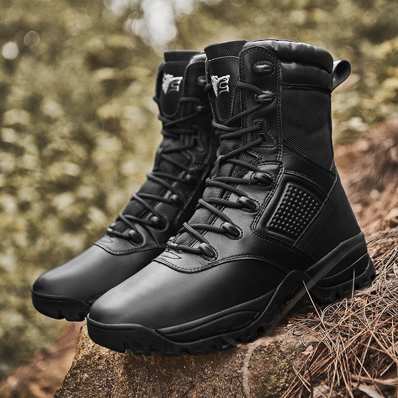 Buy Military Boots Men's Large Combat Boots High Top Outdoor Climbing