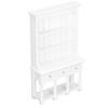 1:12 Dollhouse Bookshelf Wooden Simulated Miniature Bookcase Cabinet Furniture Decoration Accessories