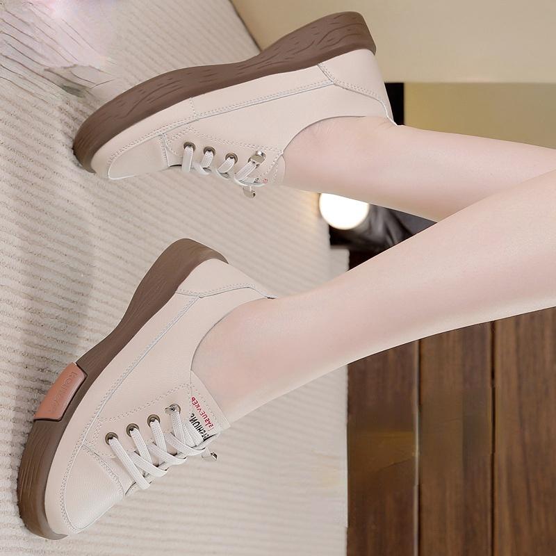 

Новая женская повседневная обувь, плоские дышащие белые кроссовки, легкая обувь, женские теннисные кроссовки для улицы, для бега, дорожная обувь 35 бежевый