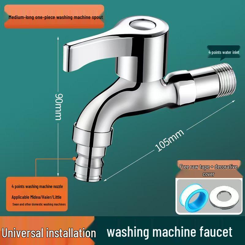 High-Quality Copper Dual-Control Washing Machine Faucet with Double Outlets