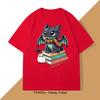 Funny Dragon Graphic Tee Shirt Men Women Vintage Printed Mens Clothes Fun Cotton Short Sleeve Round Neck Tshirt Loose Tees