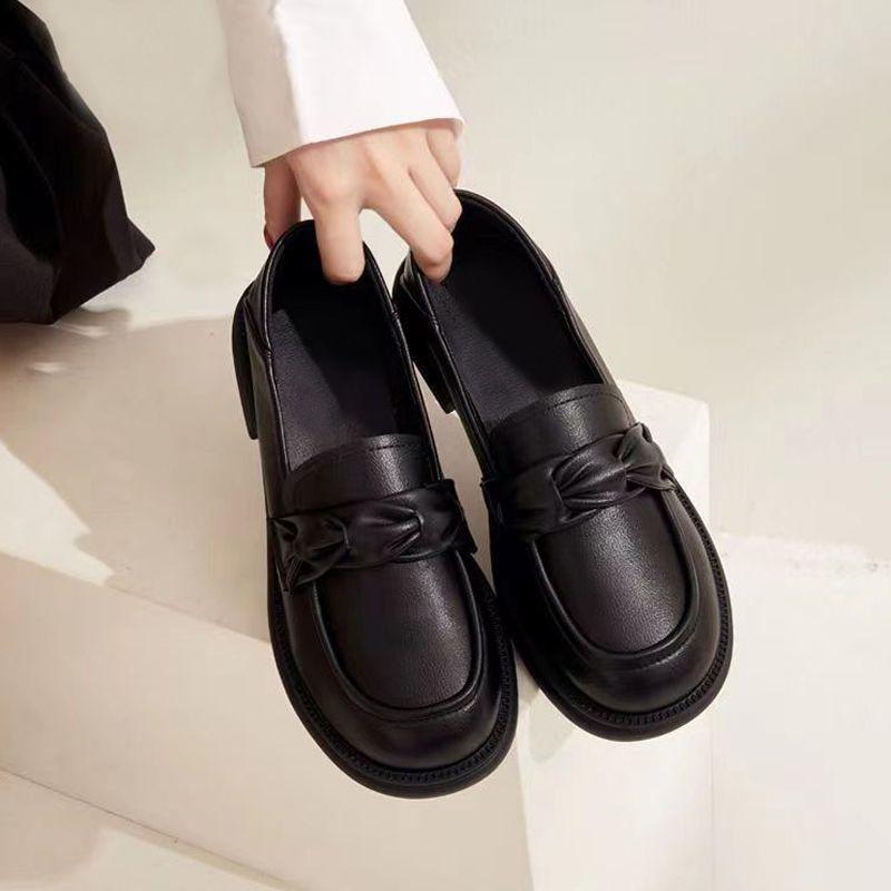 Women's Shoes Evening Cute Kawaii Mary Jane Luxury Leather Casual Gothic Round Toe Ladies Pumps Japanese Style Lolita Footwear A