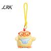 Rucksack Anhänger Plüsch Huhn Schlüsselanhänger, Besticktes Glücksbringer Design, Hängender Schmuck mit Quietsch-Anhänger für Kinder Erwachsene Flauschige Tasche