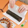 Portable Sushi Roller Mat with Plastic Rice Curtain - White Sushi Making Tool for Home & Picnics, Sushi Making Supplies