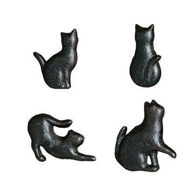 4Pcs Cats Shape Dressers Knob Kitchen Cabinet Door Handle Wardrobe Pulls Simple Drawer Knob Unique Furniture Hardware