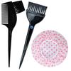 [Ear Lobe & Accessories] Combo Pack (1 Pc Hair Dye Brush | 1 Pc Hair Colouring Comb |1 Pc Shower Cap)