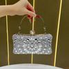 Pochette da sera con decorazione di strass per eventi formali