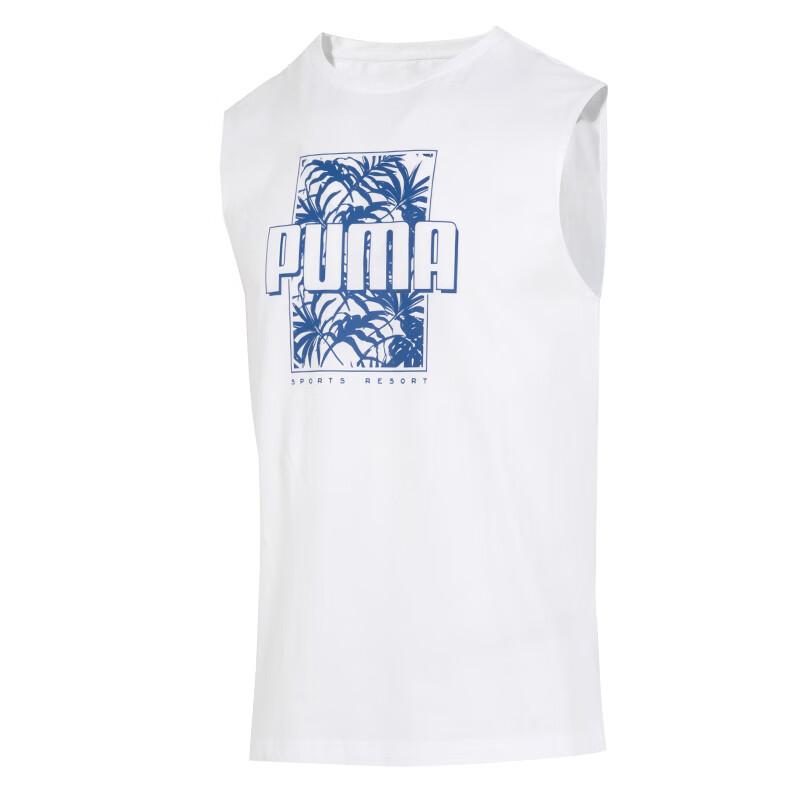 

Puma Ss24 Letter Print Бег Фитнес Тренировки Открытый Мода Повседневный Удобный Дышащий Круглый Вырез Без Рукавов Жилет Мужской Топы Белый 684780-02 L