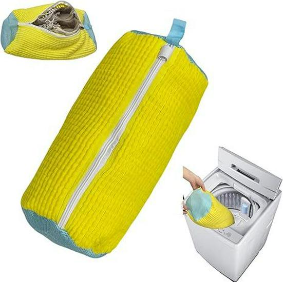 

Велика містка циліндрична сумка для прання проти деформації для взуття, плюшевих іграшок, предметів прання Standard Packaging жовтий