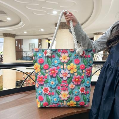 Borsa a Spalla Singola alla Moda Borsa Tote Borsa da Spiaggia ad Alta Capacità Borsa a Mano Casual