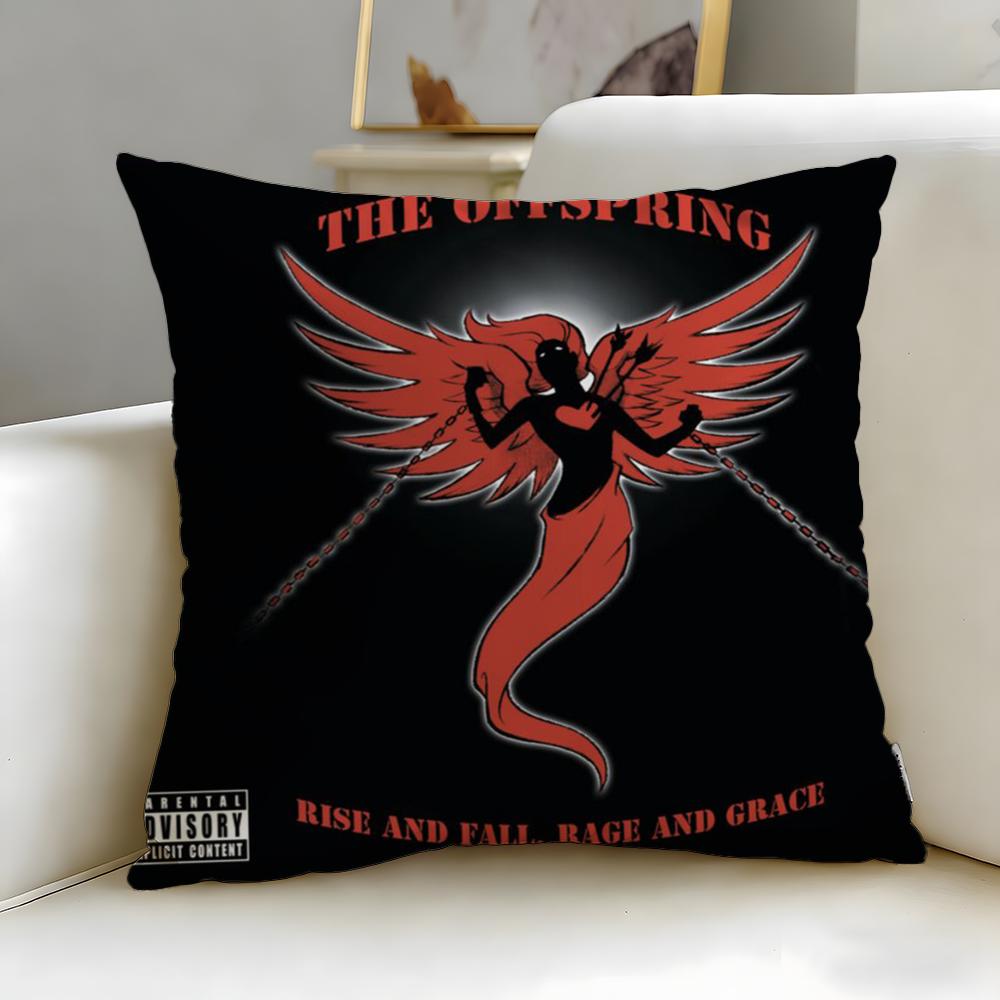 Trendy Tthe Offspringer Cushion Cover Soft  EasyWash Pillow Case  Versatile for Couch Bed Travel and Office