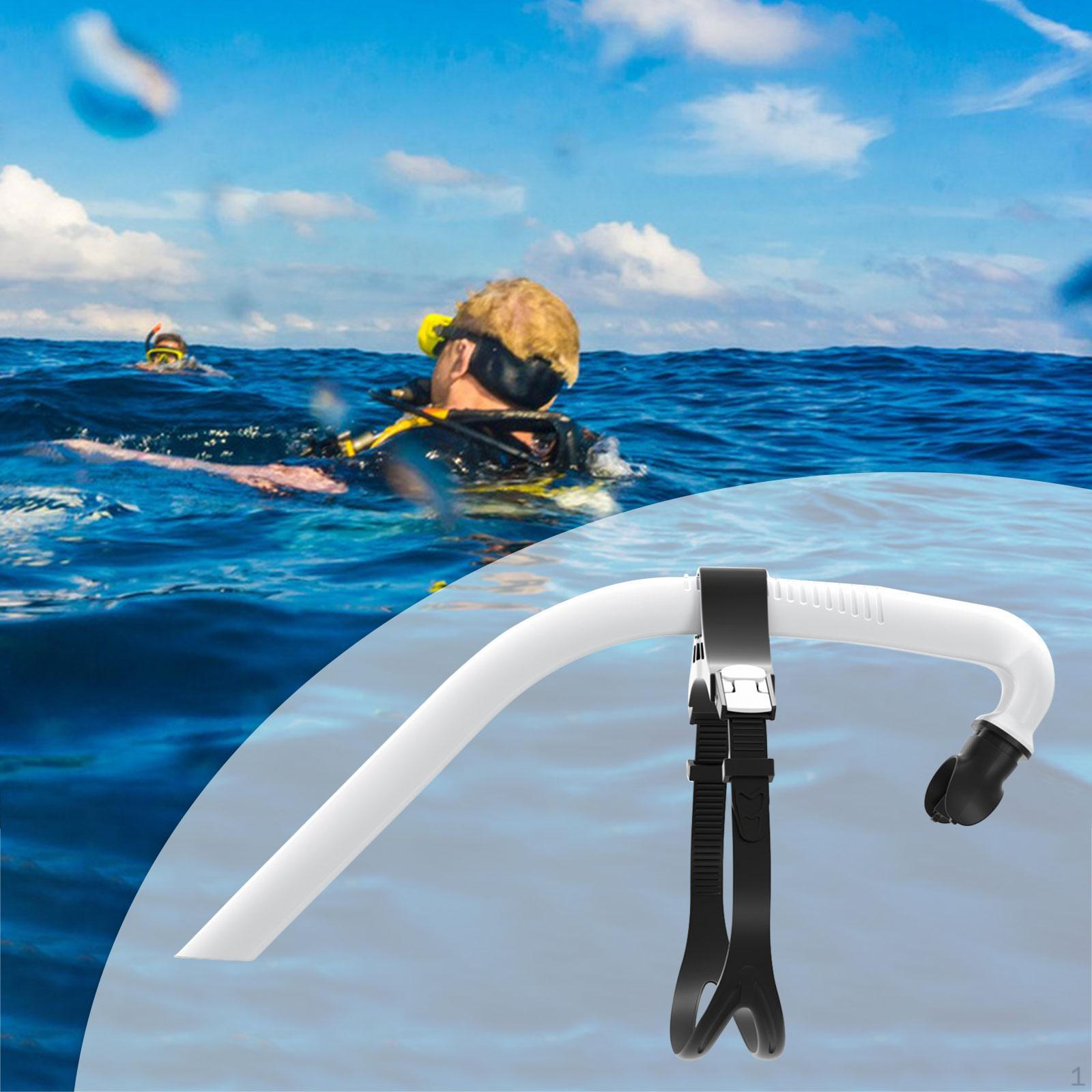 

Трубка для дайвинга для мужчин и женщин, легкая, портативная, практичная, для плавания, передняя дыхательная трубка белый