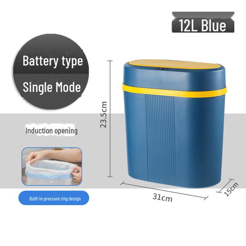 

Индукционное умное мусорное ведро для ванной комнаты с бесконтактным автоматическим распознаванием и зарядкой в двух режимах 27*15*30cm