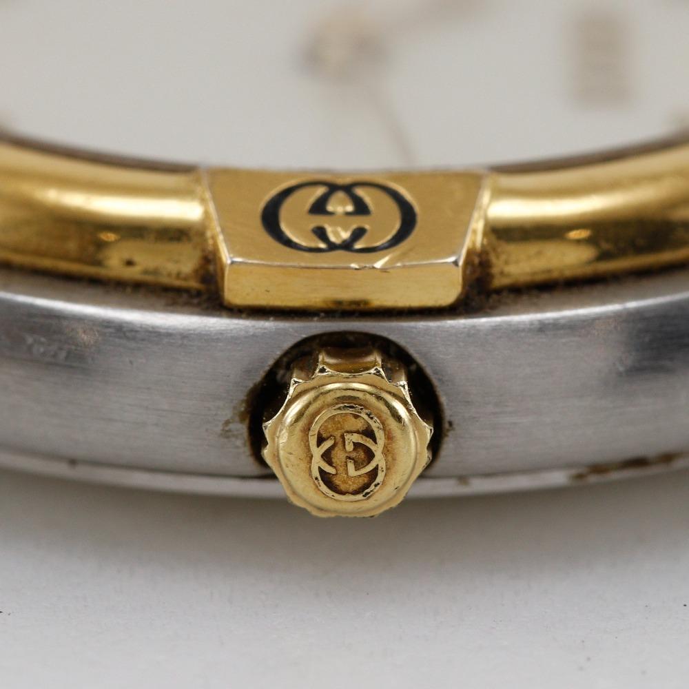 Gucci Relojes de Fecha 9000M Esfera Marfil Acero Inoxidable/Chapado en Oro Cuarzo Pantalla Analógica para hombre Usado