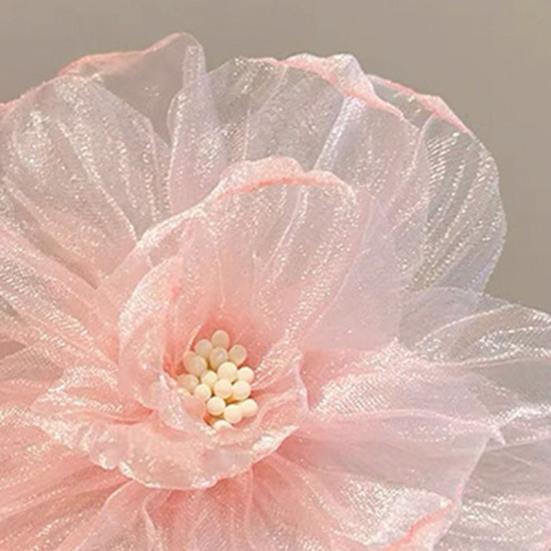 Hairpin Glitter Mesh Yarn Multi-Layered Flowers Decor Hair Clip Fairy Princess Style Hair Accessories