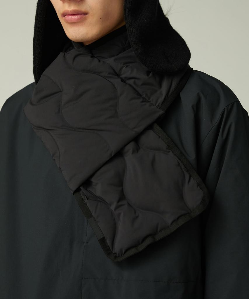 Snow Peak Seamless Quilted Down Stole Black One AC-25AU028, Stole, Shawl, Scarf, Wrap, Men's/Women's,