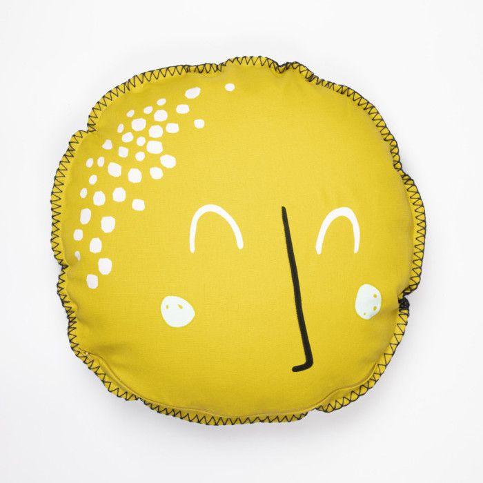 Coussin déco déhoussable réversible gamme "Minots" 100% Coton - Astral