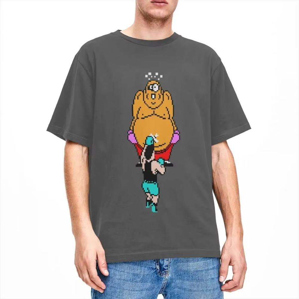 Men Women's Punch Out King Hippo Game T Shirt Accessories  T-shirt Clothes Novelty Tee Shirt Printed