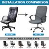 Waterproof  Chair Cover Jacquard Office Computer Chair Cover Gaming Armchair Seat Cover Elastic Stretch Anti Dirty Removable