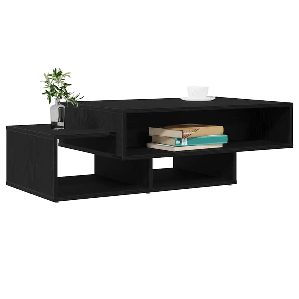 Coffee Table Black Oak Effect 105 X 55 X 32 Cm Engineered Wood