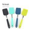 Silicone Spatula Pot Brush, Soft Bristle, Oil-Free, Non-Damaging, Universal Kitchen Cleaner