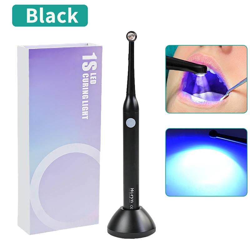 Lampada Led Fotopolimerizzante Dentale 1 Secondo Nero /Argento Alta Intensità Composito Ortodontista Attrezzatura Odontoiatrica