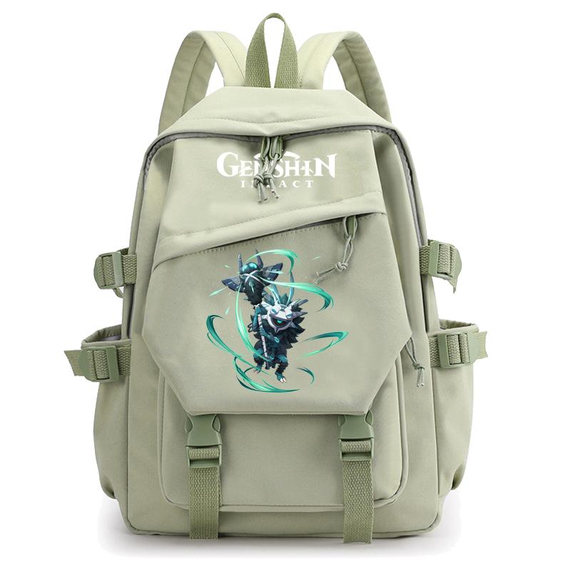 Anime Game Travel Backpack Printed Canvas Backpack for Boy Girl School Bag Students Women Large Capacity Bookbag Usb Charging Kids Gifts