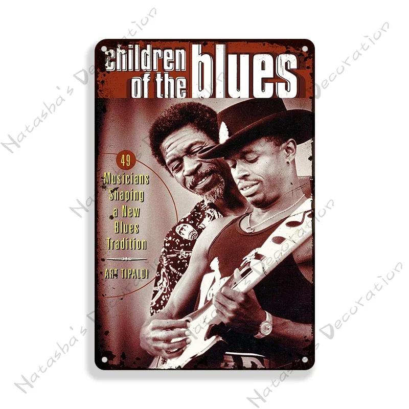 Classic Blues Metal Tin Sign Home Bar Wall Decor Signs Rusty Metal Signs Singer Metal Plaque Decorative Plate Industrial Decor