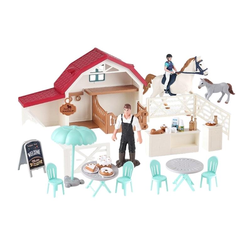 Educational Horse Grooming Playsets Feature Realistic Animal Models And Role Play Accessories For Group Activity