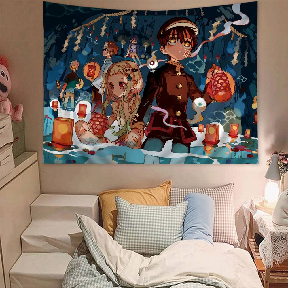 Anime Toilet Bound Hanako Kun Printed Large Wall Tapestry Cheap Hippie Wall Hanging Bohemian Wall Tapestries Mandala Home Decor