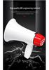 Dual Battery Outdoor Megaphone with Amplification and Recording for Stall Promotion