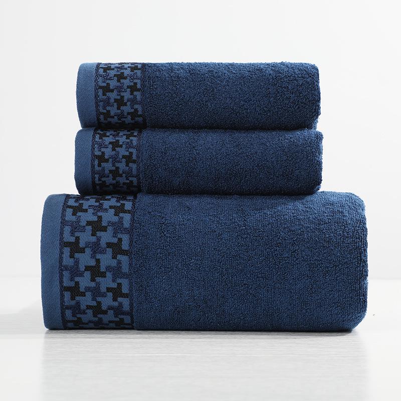 Absorbent Bamboo Fiber Washcloths - Pure Cotton Face & Bath Towels with Embroidered Logo