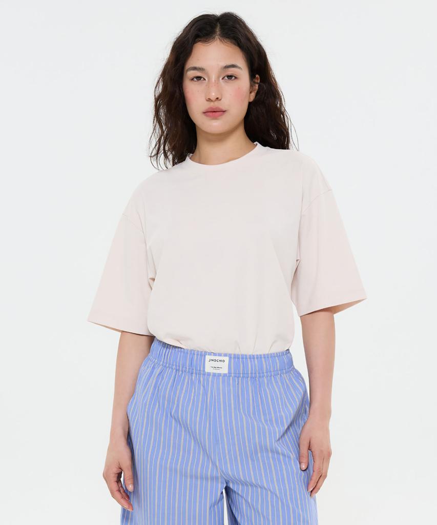 Jinokio (Uni) All Day Air Sorona T-Shirt (Beige)