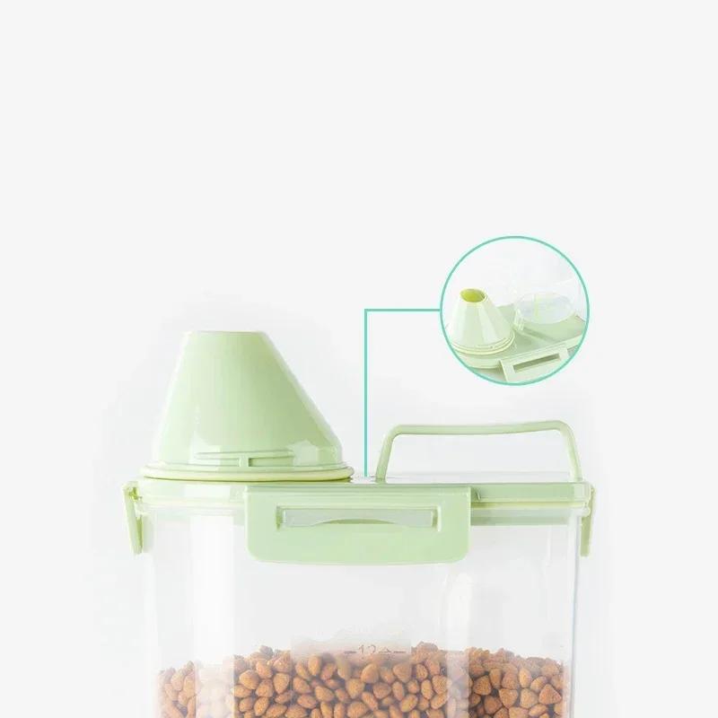 Airtight Sealing Pet Food Container Dog Food Box Cat Food Storage Feeder Bucket Feed Storage Barrel Pet Food Storage Supplies