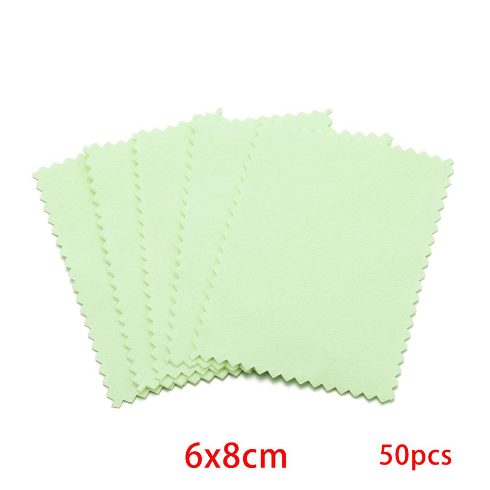 10-50pcs Polish Polishing Cloth Silver Color Cleaning  Polishing Cloth Soft Clean Wipe Wiping Cloth For Silver Gold Jewelry Tool