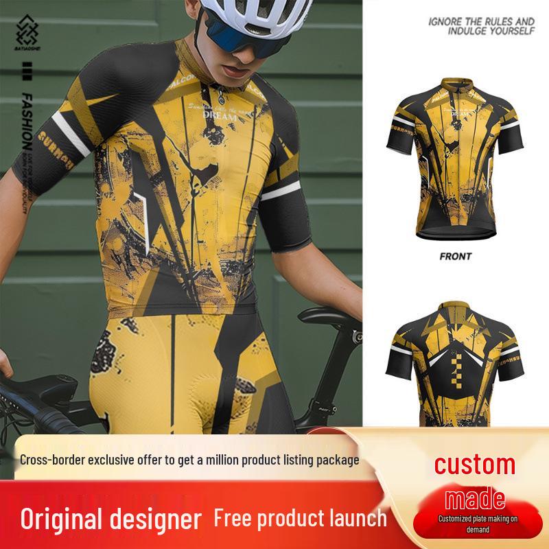 

Men s Versatile Cycling Jersey - Short Sleeve, Quick-Dry, Breathable, Slim Fit 4XL